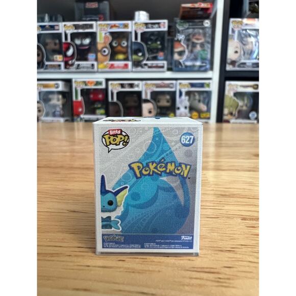 BITTY Vaporeon Pokemon Funko Pop #627 Pokémon Vinyl Figure TCG Eevee Niantic - Picture 3 of 6